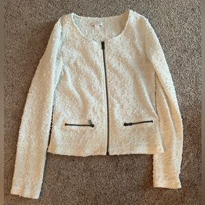 Promod Zip Cardigan with light Sequince detail